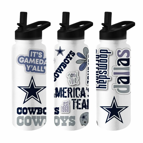 Logo Brands Dallas Cowboys 34oz Native Quencher Bottle 609-S34QB-63